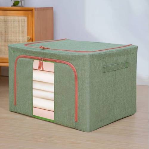 Cutie depozitare pliabila 66L Verde, o fereastra