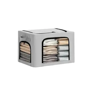 Cutie depozitare 38L culoare Gri, 3 ferestre