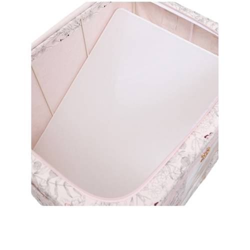 Cutie depozitare pliabila Bej cu fluturasi, 66L