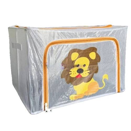 Cutie depozitare pliabila transparenta model Leu, 66L