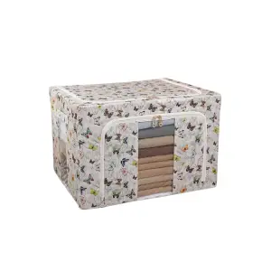 Cutie depozitare pliabila 66L Multicolor, model fluturasi