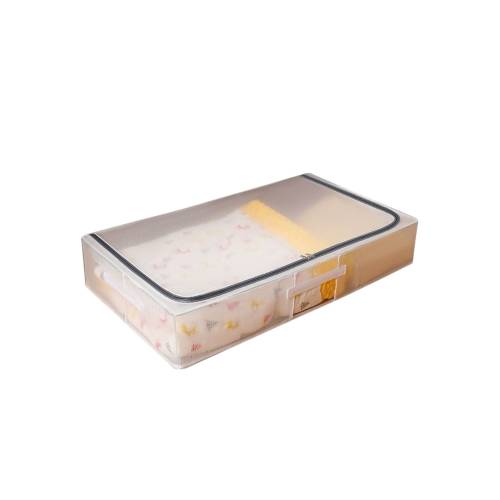 Cutie depozitare pliabila haine si incaltaminte 56l, Transparenta