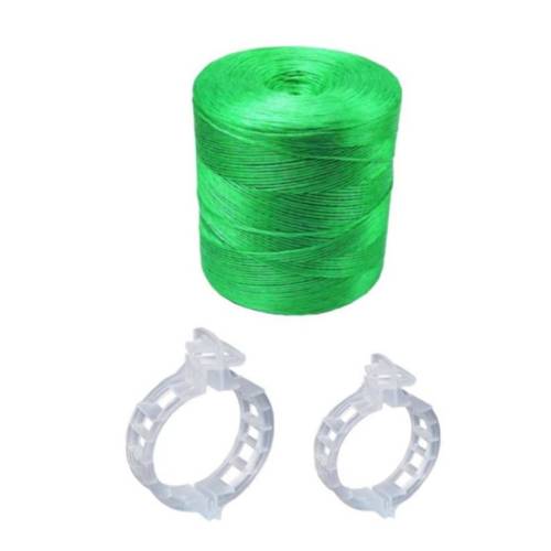 Kit intretinere legume tub picurare 25cm/100m, sfoara si clipsuri Kit intretinere legume tub picurare 25cm/100m, sfoara si clipsuri