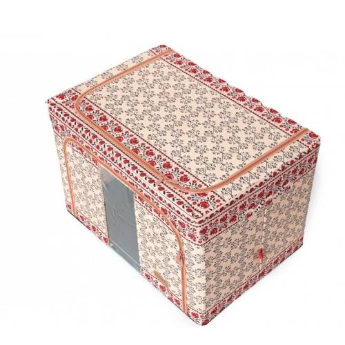 Cutie depozitare pliabila 100L, Motiv traditional, o fereastra