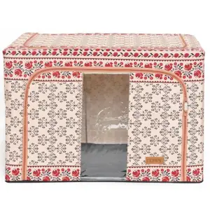 Cutie depozitare pliabila 100L, Motiv traditional, o fereastra