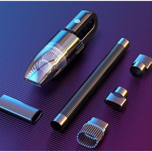 Aspirator portabil pentru casa si masina incarcare Wireless 120W, Negru