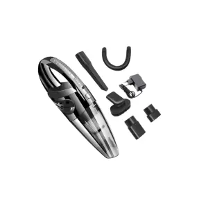 Aspirator portabil de mana pentru casa si masina 120W, Priza, Negru