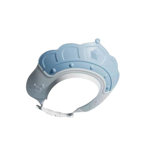 Casca de protectie copii pentru dus, model coroana, Albastru