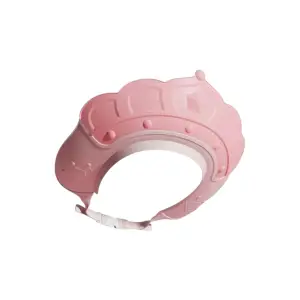 Casca de protectie copii pentru dus, model coroana, Roz