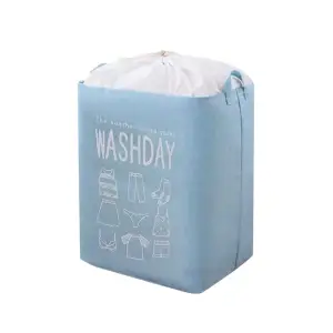 Cos de rufe pliabil Blue cu imprimeu, 72L