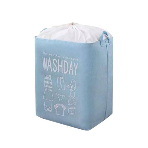 Cos de rufe pliabil Blue cu imprimeu, 72L