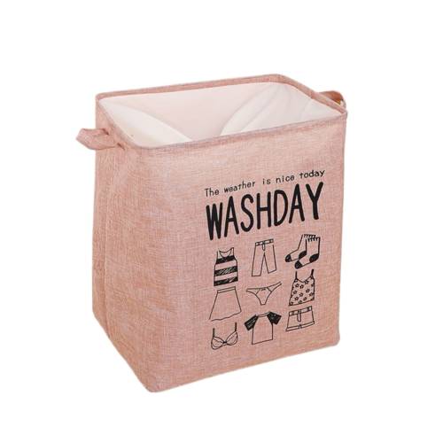 Cos de rufe pliabil Roz cu imprimeu, 72L