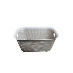 Cos pentru rufe uscate cu manere Perlat Bej, 50L