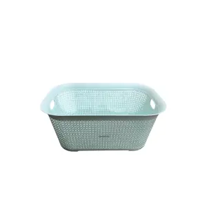 Cos pentru rufe uscate cu manere Perlat Turcoaz, 50L