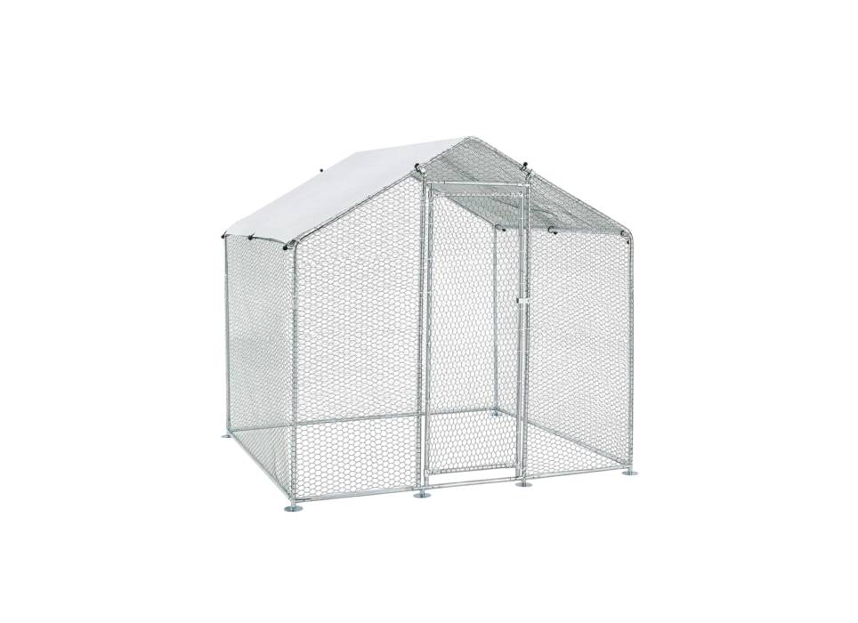 Cotet, tarc pasari otel galvanizat 2x2x2m