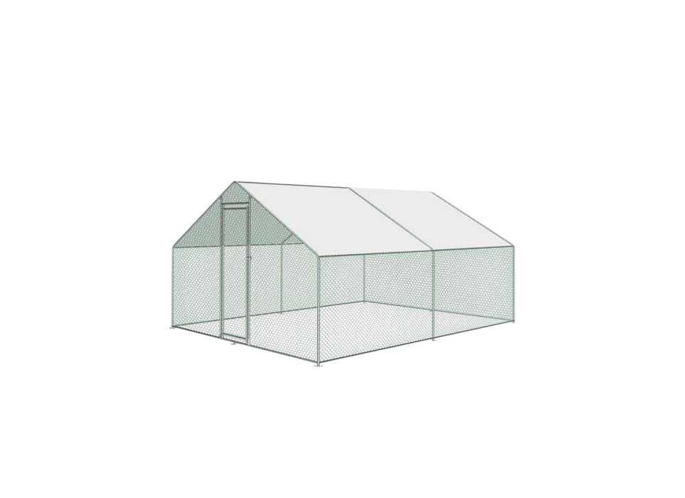 Cotet, tarc pasari otel galvanizat 3x3x2m