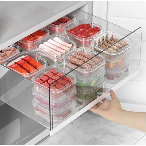 Cutie alimente pentru frigider 350ml, transparent