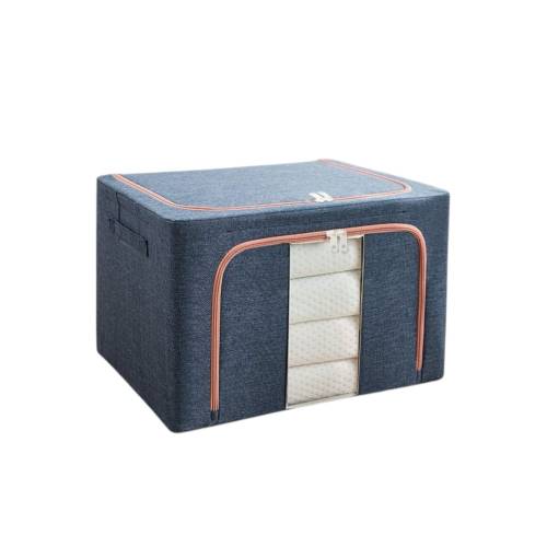 Cutie depozitare pliabila 100L, Bleumarin, o fereastra Cutie depozitare pliabila 100L, Bleumarin, o fereastra