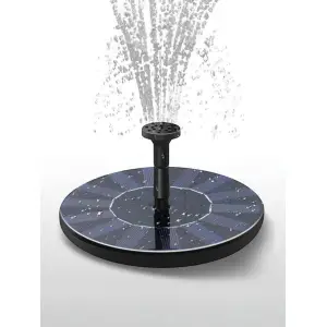 Fantana arteziana solara automata 16cm, Negru