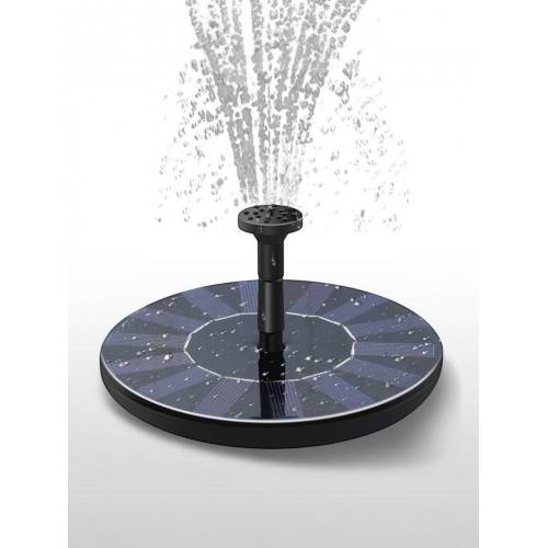 Fantana arteziana solara automata 16cm, Negru