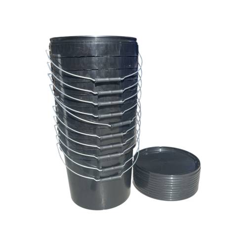 Galeata sigilabila neagra 20L, set 10 buc