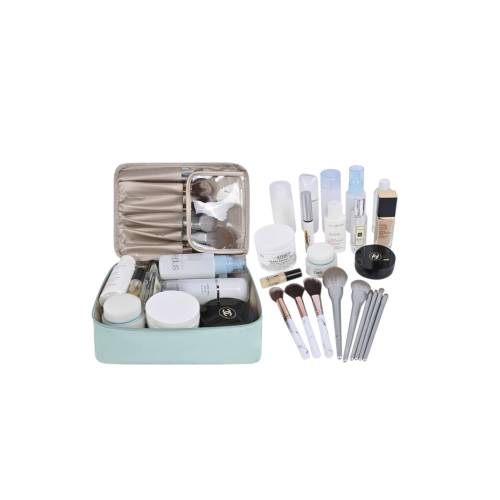 Geanta de calatorie pentru cosmetice 2 in 1 Albastra