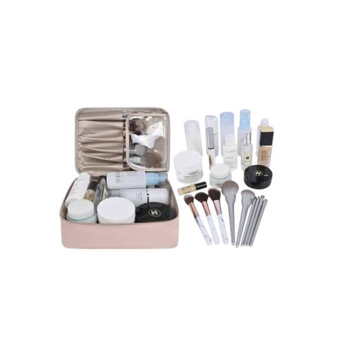 Geanta de calatorie pentru cosmetice 2 in 1 Roz