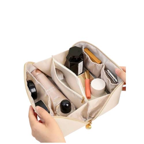 Geanta de calatorie pentru cosmetice, Crem