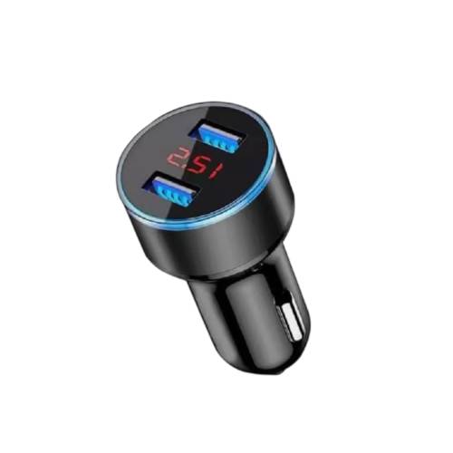 Incarcator auto dublu USB, Negru Incarcator auto dublu USB, Negru