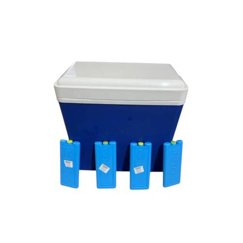 Lada frigorifica 24 L pentru plaja, picnic + 4 pastile racire Enger 200g