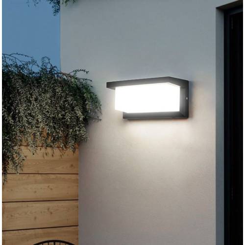 Lampa solara, aplica de perete forma Arc, Alb rece