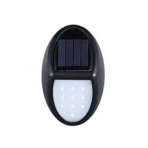 Lampa solara, aplica de perete forma Ovala, Alb rece