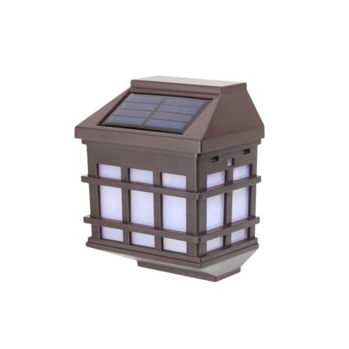 Lampa solara de perete tip Felinar 11.5 x 8.3cm, Alb cald Lampa solara de perete tip Felinar 11.5 x 8.3cm, Alb cald