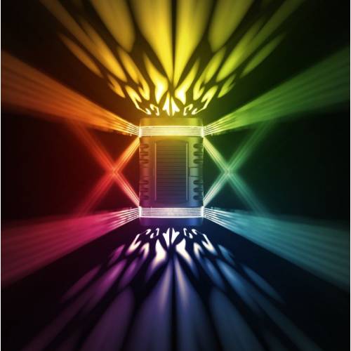 Lampa solara decorativa, lumina bidirectionala, Multicolor