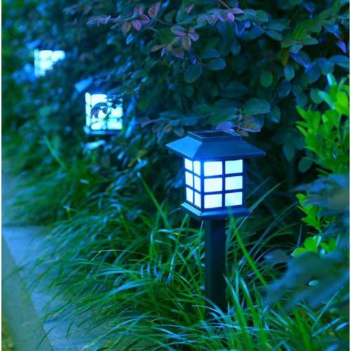 Lampa solara tip Felinar, Albastru