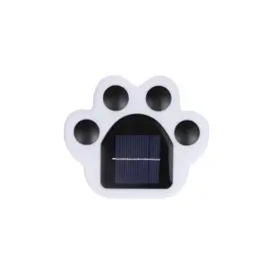 Lampa solara gazon, gradina tip laba de urs, Alb rece