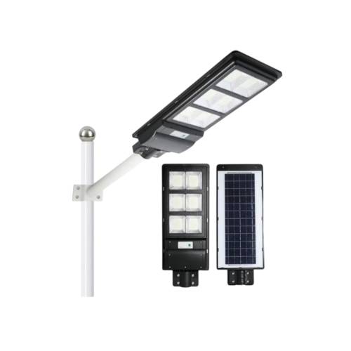 Lampa solara stradala cu telecomanda si senzor de miscare 100W, Negru