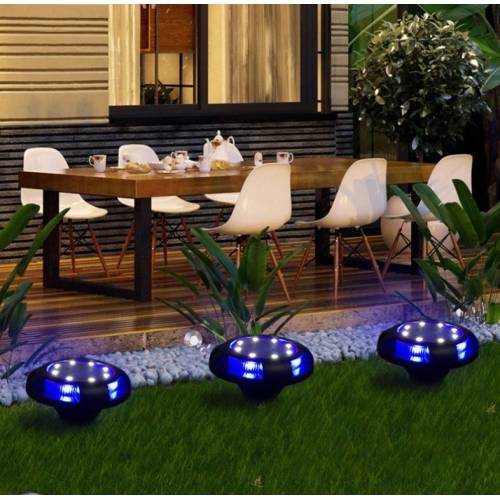 Lampa solara tip spot Multicolor, Alb rece