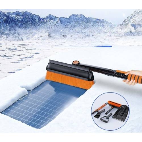 Lopata telescopica pentru zapada 3 in 1, negru