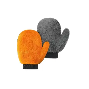 Manusa pentru spalarea masinii microfibra, portocaliu-gri