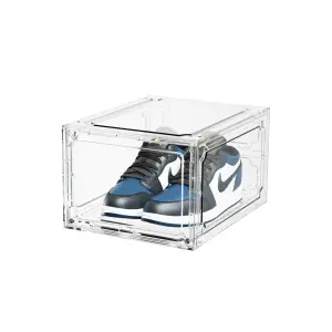 Organizator pantofi plastic usa frontala magnetica, transparent