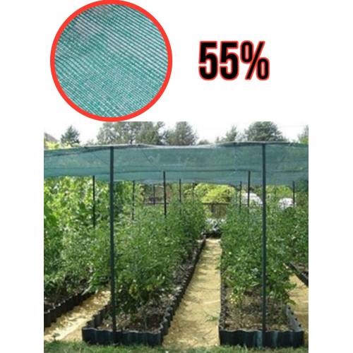 Plasa 1.5m x 100m, umbrire 55%