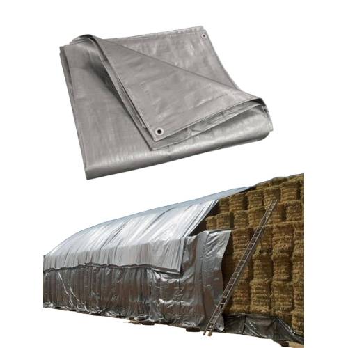 Prelata impermeabila Gri calitate premium 225g/mp, 5x10m Prelata impermeabila Gri calitate premium 225g/mp, 5x10m