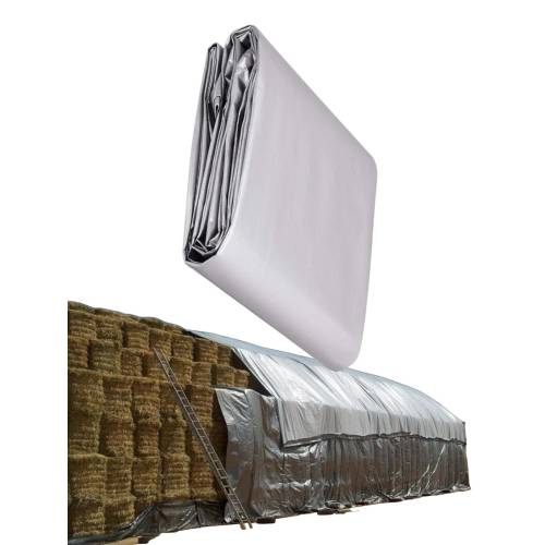 Prelata impermeabila Gri calitate premium 225g/mp, 5x10m Prelata impermeabila Gri calitate premium 225g/mp, 5x10m