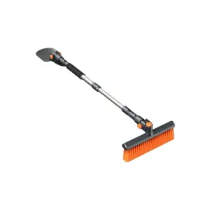 Racleta auto cu doua capete si maner extensibil, Gri