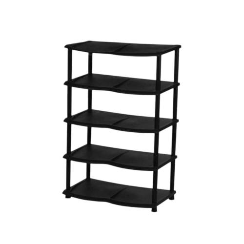 Raft pantofi 5 etaje negru, OZGEN Raft pantofi 5 etaje negru, OZGEN