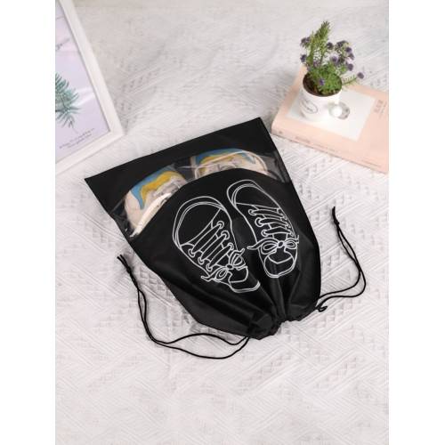 Sac depozitare incaltaminte, pentru voiaj 27x36cm, Negru Sac depozitare incaltaminte, pentru voiaj 27x36cm, Negru