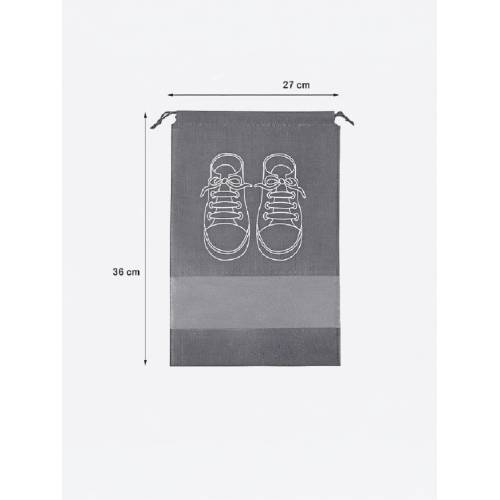 Sac depozitare incaltaminte pentru voiaj 27x36cm, Gri Sac depozitare incaltaminte pentru voiaj 27x36cm, Gri