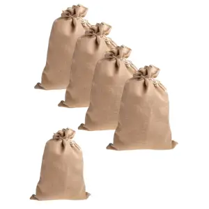 Set 5 saci din iuta 50x100cm, densitate 340g/m²