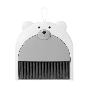 Set matura si faras pentru birou, model ursulet, Gri